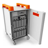 Laptop Charging Trolley - 10 bays of Vertical Storage & Security