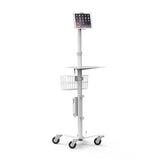 Medical Rolling Cart / Kiosk for 7" - 13" Tablets (White)