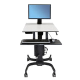 Single Display Sit-Stand Workstation - Mobile Office Desk