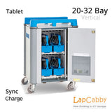 iPad & Tablet Charging Trolley - 20 - 32 bays of storage, security & sync