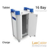 iPad & Tablet Charging Trolley - 16 bays of storage & security