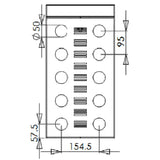 One Size Budget Enclosed Tower Computer Security Cage with Pull-out Tray for Keyboard and Mouse