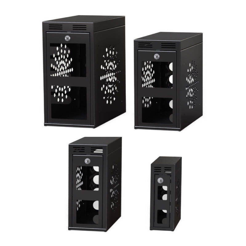 Budget Tower Computer Security Enclosure / Cage with Part Open Door ...