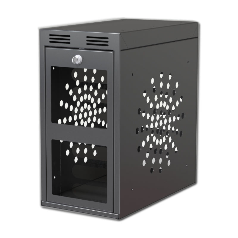 Security Computer Tower Budget Tower Computer Security Enclosure / Cage with Part Open Door ...