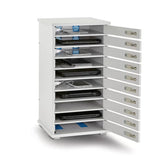 Multi-Door Charging Security Cabinet for 10 Chromebooks, Netbooks or Laptops