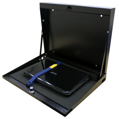 Computer Storage Lock Wall Mounted Laptop Storage Locker – PC Safe - Computer & AV Security